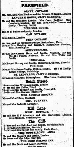Olney Cottage Visitor List clip